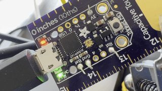 Animated GIF of the blinking LED